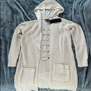 rue 21 cream color cardigan size small